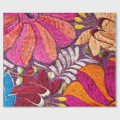 Mexicaans textielpatroon cadeaupapier (Vlak)