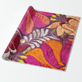 Mexicaans textielpatroon cadeaupapier (Uitgerold)