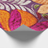 Mexicaans textielpatroon cadeaupapier (Hoek)