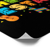 Mexicaans thema 3e Verjaardag 3 Jaar Oud Kinder Dr Poster (Hoek)