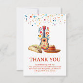 Mexicaans thema Bruidsdiner Fiesta Taco Borrel Bedankkaart (Voorkant)