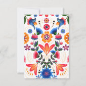 Mexicaans thema feest taco bruids douche bedankkaart (Achterkant)