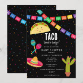 Mexicaans thema Fiesta - Taco over een Baby shower Kaart (Voorkant / Achterkant)