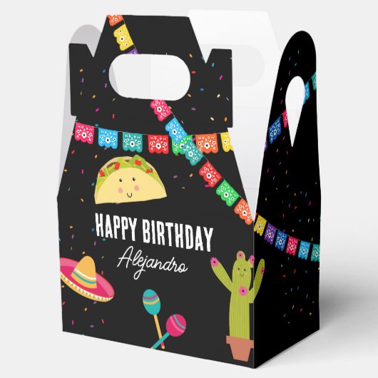Mexicaans Thema Fiesta - Taco Over een Feest Verja Bedankdoosjes (Geopend)