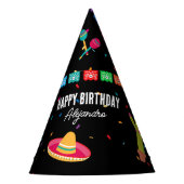 Mexicaans thema Fiesta Verjaardagsfeest Feesthoedjes (Voorkant)