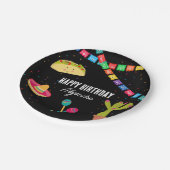 Mexicaans thema Fiesta Verjaardagsfeest Papieren Bordje (Gekanteld)