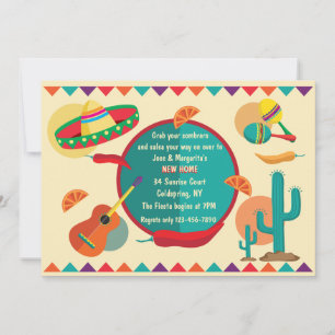 Mexicaans thema Nieuwe Home Uitnodiging