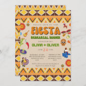 Mexicaans thema repetitie diner kaart (Voorkant / Achterkant)