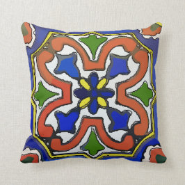 Mexicaans Tile Blue Kussen