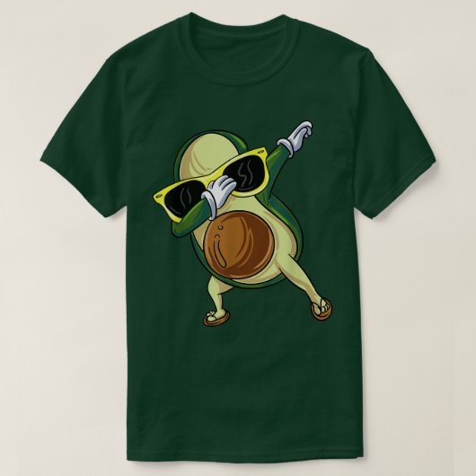 Mexicaans Vegan Cinco de Mayo Dabbing Avocado T-shirt (Design voorkant)