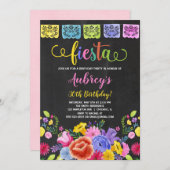 Mexicaans verjaardagsfeestje kaart (Voorkant / Achterkant)