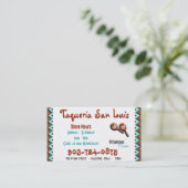 Mexicaans Visitekaartje Restaurant (Staand voorkant)