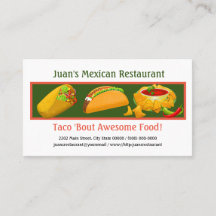 Mexicaans Visitekaartje Restaurant Custom