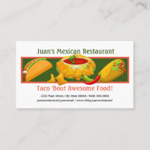 Mexicaans Visitekaartje Restaurant Custom