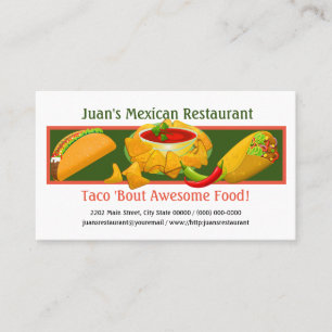 Mexicaans Visitekaartje Restaurant Custom
