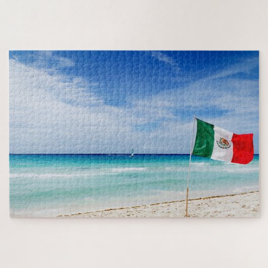 Mexicaans Vlag Strand Legpuzzel (Horizontaal)