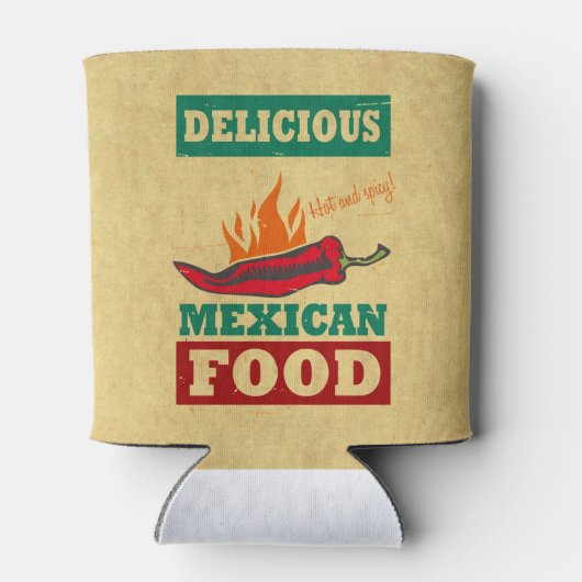 Mexicaans voedsel blikjeskoeler (Achterkant)