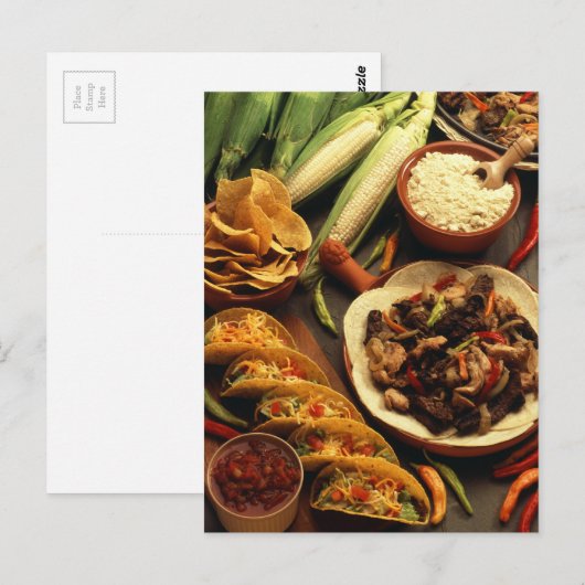 Mexicaans voedsel briefkaart (Voorkant / Achterkant)