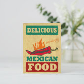 Mexicaans voedsel briefkaart (Staand voorkant)