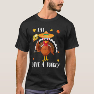Mexicaans voedsel-eet Tacos bespaart een grappige  T-shirt