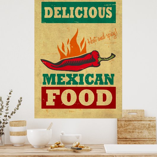 Mexicaans voedsel poster (Keuken)
