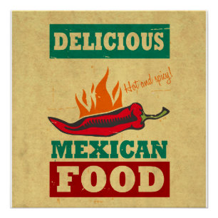 Mexicaans voedsel poster