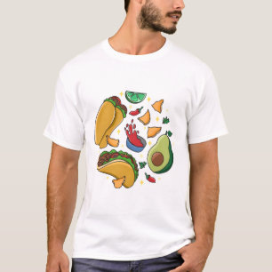 Mexicaans voedsel t-shirt