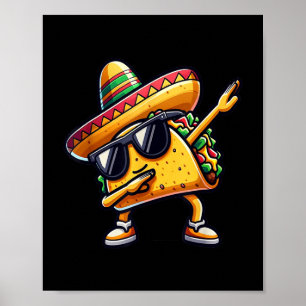 Mexicaans voedseldabbing Taco Poster
