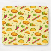 Mexicaans voedselpatroon Tacos Nachos Cute Summer Muismat (Voorkant)