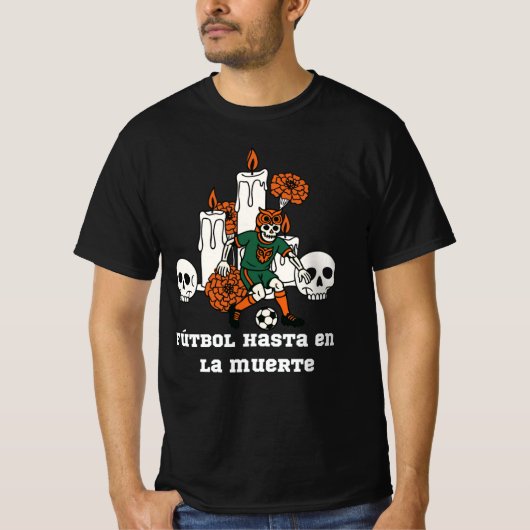 Mexicaans voetbal schedel T-shirt (Voorkant)