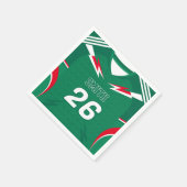 Mexicaans Voetbalshirt Aangepaste Naam Nummer Serv Servet (Hoek)