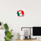 Mexicaans voetbalteam poster (Thuiskantoor)