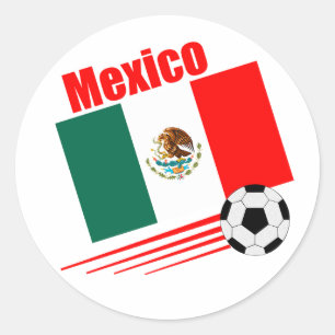 Mexicaans voetbalteam ronde sticker