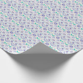 Mexicaans vogeltegel Folk Art Patroon Cadeaupapier (Hoek)