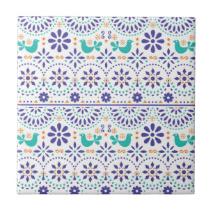 Mexicaans vogeltegel Folk Art Patroon Tegeltje