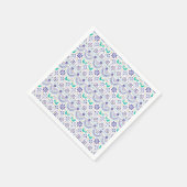 Mexicaans vogeltegel Folk Art Pattern Servet (Hoek)