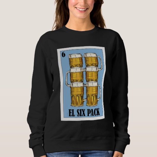 Mexicaans voor Feestjes El Six Pack Trui (Voorkant)