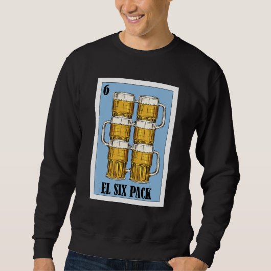 Mexicaans voor Feestjes El Six Pack Trui (Voorkant)