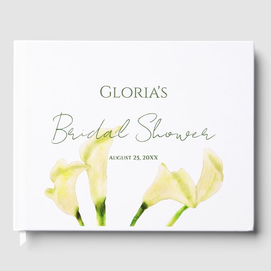 Mexicaans Vrijgezellenfeest Calla Lily Gastenboek (Voorkant)