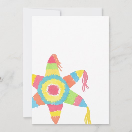 Mexicaans Vrijgezellenfeest Fiesta Taco Kaart (Achterkant)