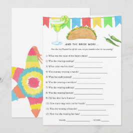 Mexicaans Vrijgezellenfeest Fiesta Taco Kaart