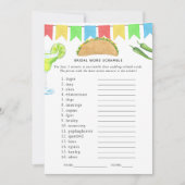 Mexicaans Vrijgezellenfeest Fiesta Taco Kaart (Voorkant)