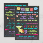 Mexicaans Vrijgezellenfeest van Fiesta-stellen Kaart (Voorkant / Achterkant)