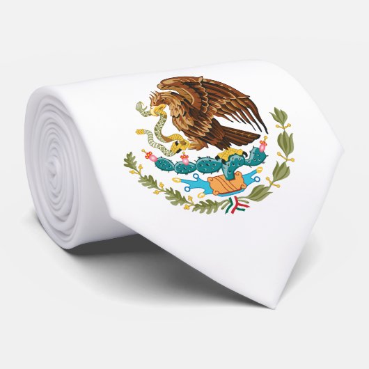 Mexicaans wapenschild Stropdas (Opgerold)