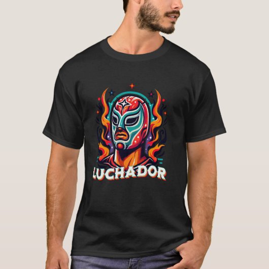 Mexicaans worstelen Lucha Libre Cinco De Mayo Fees T-shirt (Voorkant)