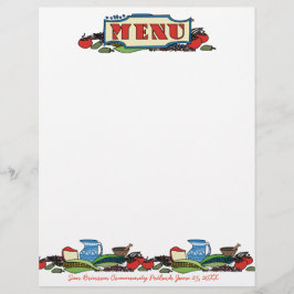 Mexicaans zuidoosters menu letterhead
