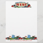 Mexicaans zuidoosters menu letterhead (Voorkant)