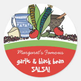 Mexicaans Zuidwest voedsel cadeau labels stickers