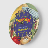 Mexicaans zuidwestelijk voedsel gepersonaliseerde  grote klok (Hoek)