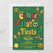 Mexicaanse 5 de Mayo-feestuitnodiging Kaart (Voorkant)